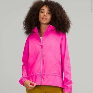 POW PINK lululemon rain jacket
